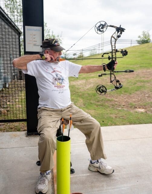 Meet Torch. Torch first picked up a bow in 1952.

After decades away from archery, including losing all of his equipment while deployed in Vietnam, he recently found his way back to the sport and to The Quiver.

Now he’s shooting a compound bow, bringing family out to shoot, and becoming part of the community here at the range.

Stories like Torch’s are why places like The Quiver matter.

This National Archery Day , come shoot with us with our 1/2 price archery day and try something new, and help support a place where stories like this can continue for generations to come.

If you cant make it this Archery Day you can still support The Quiver with a donation using the link in our bio!