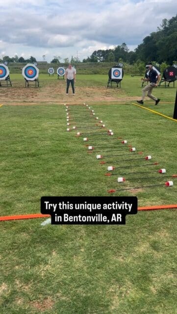 Try this unique activity in Bentonville, Arkansas! Archery Tag is now at the Quiver Archery Range 🏹