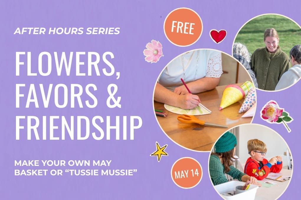 On May 14 from 5–7 PM, After Hours at Peel is all about small acts of kindness. Create your own May Day basket, explore the museum at your own pace, and discover how simple traditions brought people together.

Free to attend. Come and go as you please.

Bring someone you’d leave a little surprise for 💐